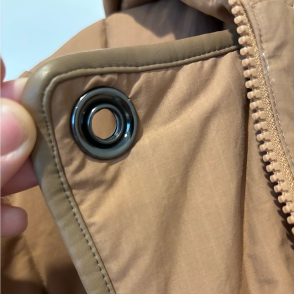 BOGNER Alesa Brown Shearling Hooded Down Jacket - Picture 4 of 13